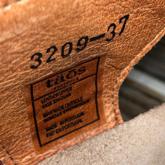 Taos 3209 Carousel 2 Red Leather Sandals Women US 6.5, EUR 37 - Picture 8 of 8